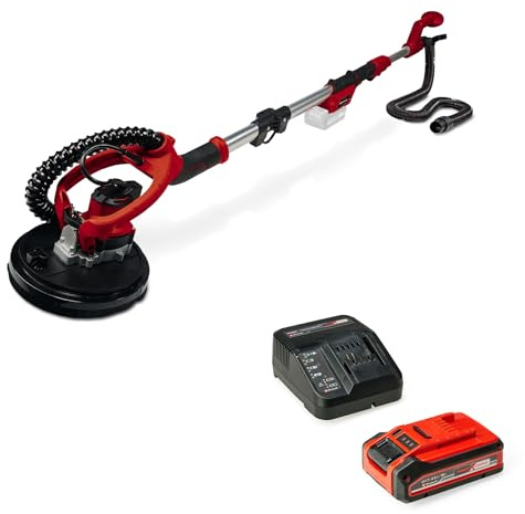 Einhell Professional Ponceuse girafe sans fil TP-DW 18/225 Li - solo Power X-Change (18V, 600-1200 trs/min, 225mm, moteur sans charbon) avec Chargeur et Batterie 4,0Ah PLUS
