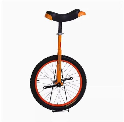 Monocycles For Enfants/adultes, Roues Antidérapantes De 12 À 20 Pouces, Selle Réglable, Vélo D'entraînement À Une Roue, Adapté Aux Amateurs De Vélo D'une Hauteur De 95 Cm À 175 Cm(Orange,18in)
