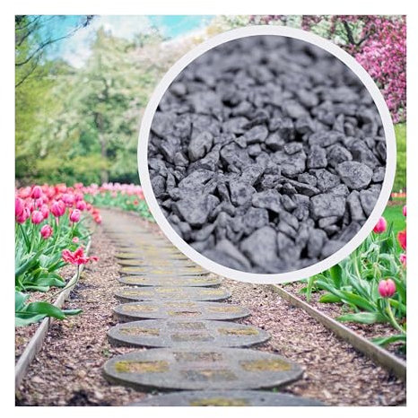 Splitt 30 kg Diabas Pflastersplitt grau Korngröße 20 bis 60 mm frostsicher Verlegesplitt Garten- und Landschaftsbau Pflastern von Wegen Terrassen Pflasterbettung