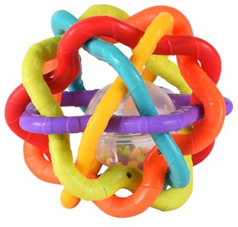 TACHAN - Pelota sensorial - con sonajero Incorporado - Múltiples Opciones de Agarre (CPA Toy Group 782T00926)