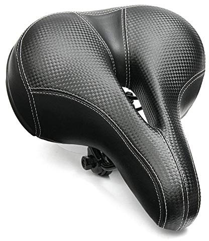 GBZIJIE Sattel,Sattel Fahrrad Breites Fahrradsattel. MTB Fahrradsitz Weiche Komfortkissen Pads gefedert verdickter Schaumstoff weiche Gummi