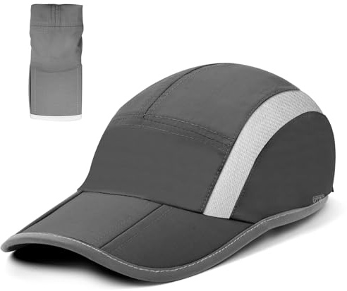 BSBUY Cappello da Baseball Unisex Folding, Asciugatura Rapida Traspirante Berretto da Baseball, Uomo Cappellino Visiera Sun Protection Estiv, Cappello da Baseball Pieghevole Leggero per Outdoor
