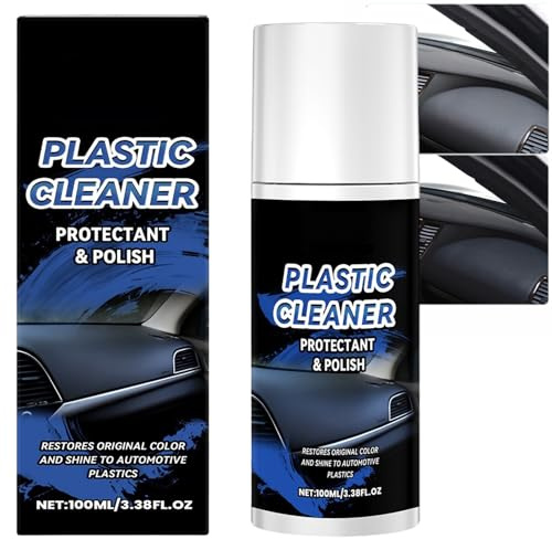 Fadefix Pro Schwarzer Kunststoff-Restaurator für Autos – All-in-One-Klarlack & wasserfreies Sprühwachs. Restauriert Zierleisten, Gummi und Leder im Innen- und Außenbereich. Schnelle Reparatur (1PCS)