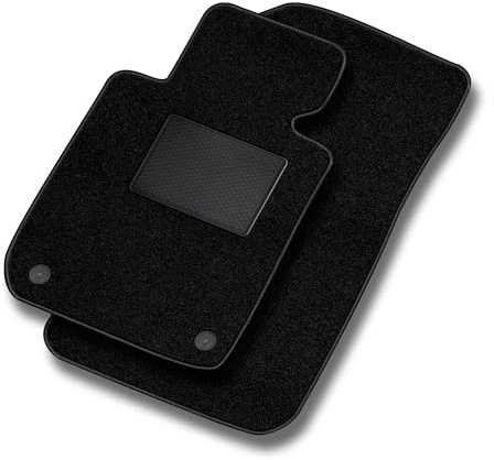 MOTOS Basic Velours-Fußmatten passend für Smart Fortwo II 2007-2014 - Basic, Material, Schwarz fußmatten Auto - Erleben Sie neuen Fahrkomfort mit einem Automatten Satz für Ihr Auto