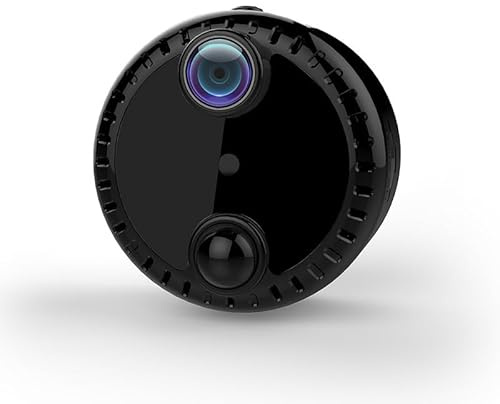 Mini telecamera wireless | 4K WiFi Security Cam | Monitoraggio interno con rilevamento del movimento, visione notturna e lunga durata della batteria