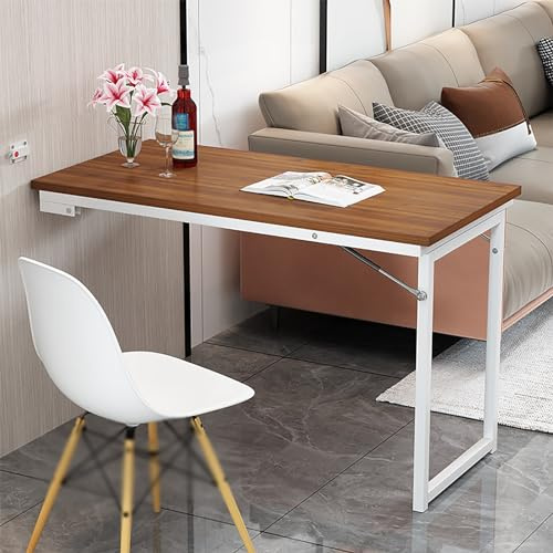 Tavolo pieghevole a parete, scrivania da cucina salvaspazio, tavolo da pranzo multifunzione, postazione di lavoro e bar per computer galleggiante (colore: A, dimensione)