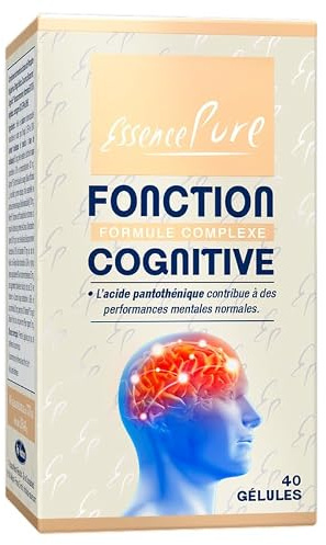 Complexe Nootropique, Sauge, Bacopa Monnieri, Essence Pure, 40 Gélules | Formule Complète: Sauge Cognivia®, Ginkgo Biloba, Phosphatidylsérine, Vitamines B, Q10 et Oméga 3, Mémoire et Concentration