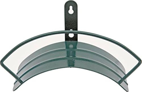 Rocky Mountain Goods Colgador de manguera de metal de lujo, el colgador de manguera de pared más sólido del mercado, hierro forjado a prueba de óxido, se adapta a mangueras de 100 pies