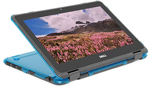 mCover Funda Compatible con DELL Chromebook 3120/3100 / 3110 de 11.6 Pulgadas 2 en 1 de la Serie educativa Solo para portátiles (no Compatible con ningún Otro Modelo de DELL) Aqua