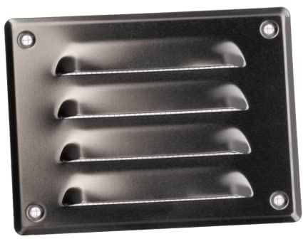 140x105mm Lüftungsgitter - Aluminium Abluftgitter mit Insektenschutz Abluft Zuluft Metall Gitter