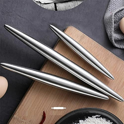 Rouleau à pâtisserie en acier inoxydable - Antiadhésif - design moderne