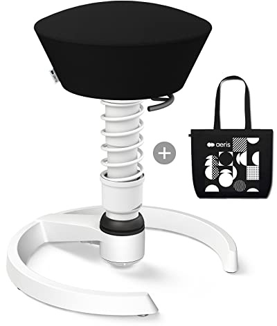 aeris Swopper – Ergonomischer Hocker – Bürohocker höhenverstellbar – Vielseitiger Sitzhocker für einen gesunden Rücken – Bürostuhl ohne Rollen, Feder Standard