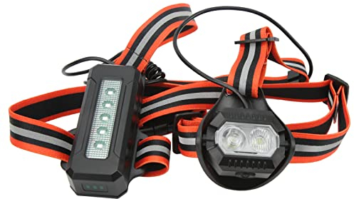 RiToEasysports Brust-Lauflicht, Wiederaufladbare USB-reflektierende LED-Nachtlauflampen für Outdoor-Radfahren, Camping, Wandern, Nachtlauflicht