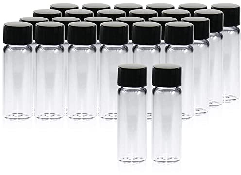 ALWSCI 4ml Probe Fläschchen 20pcs Probe Glasflaschen mit Schraubverschluss, PE Liner Probe Container Labor Fläschchen Flasche Flüssigkeit Probenahme Glasflaschen Ölflasche