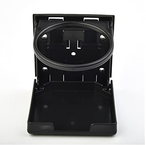 ORAMAI 2 pièces Support de Verre de Voiture réglable Pliant Support de Boisson Noir chevalet intérieur de Voiture Accessoires universels compatibles avec Camion Bateau Camping-Car RV