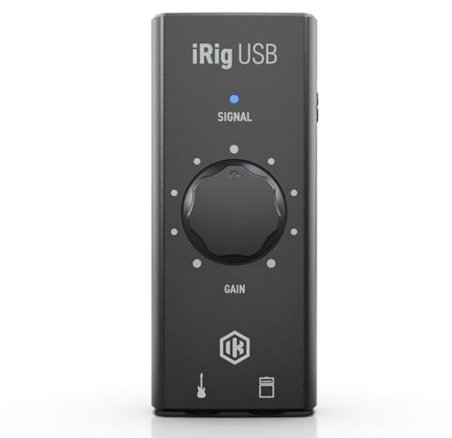 IK Multimedia iRig USB Gitarren- USB-C Audiointerface für MAC und PC (hochauflösende Audioübertragung, AMP-Ausgang mit zwei FX/Thru-Modi, Eingangsverstärkungsregler, inkl. IK-App und Software-Paket)