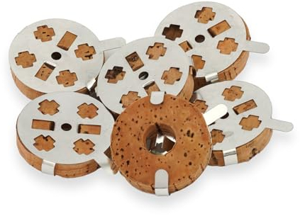 Round Cork Floats for Greek Orthodox Vigil Oil Lamps | Floating Wicks | Home Altar Candles | Prayer Corner (10)