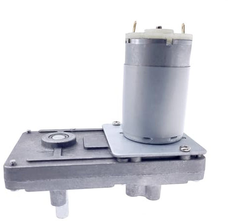DC-Getriebemotor Untersetzungsgetriebemotor Schneckengetriebemotor, 12 V, Reduzierstück, 20–157 U/min, Gleichstrom, hohes Drehmoment, Elektromotor, Metallgetriebe, selbstsperrend, for Automatisierungs