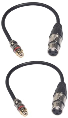 UPKOCH 2stücke Zu Xlr Adapterkabel Female Zu Xlr Female Audio Konverter Für Mikrofon Lautsprecher Und Verstärker Material Hohe Klangqualität Langlebig