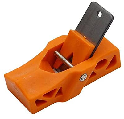 NHEISSCF Raboteuse en bois pour portes, mini rabot plat pour le travail du bois, rabot manuel en bois, outil de bricolage, rouge (orange)