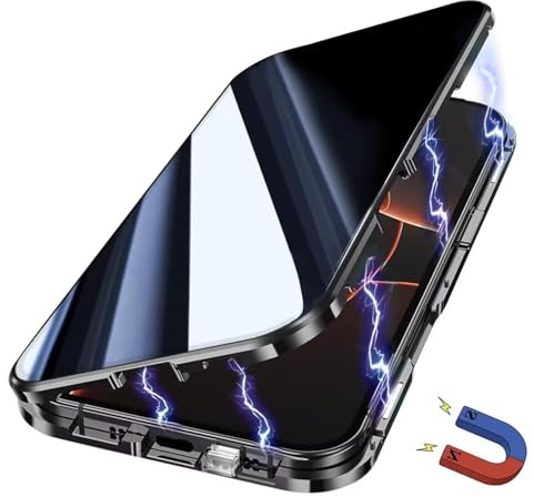 Yoursea Anti Peeping Fall für Samsung Galaxy S10, 360 Grad Front und Back Privacy gehärtetes Glas Abdeckung, Anti SPY Bildschirm, Anti Peep magnetische Adsorption Metall Stoßstange