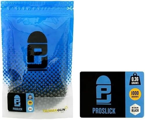 Bolas de Airsoft 0,36 g de 6 mm Bolsa de 1000 RDS Negras de la Marca PJ
