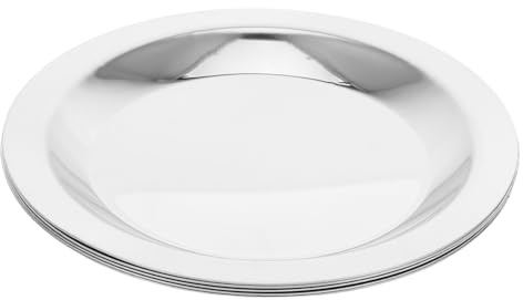Verre à Vin Argenté, en Acier Inoxydable, Lot de 5 | Protection et Antidérapante, pour Tables Familiales et Hôtels, Style Simple et Généreux