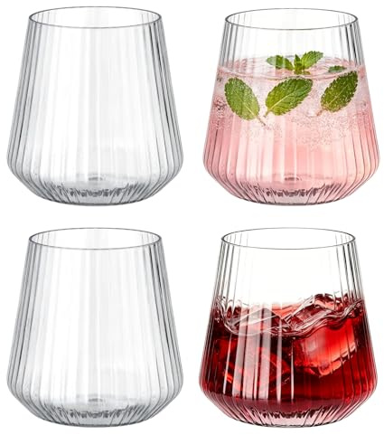 Set of 4 Plastic Glasses