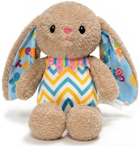 FAMINESS Easter Bunny Plushies 30CM Easter Rabbit Plush Basket Stuffers Doll Toys Soft Decorative Plush Ideal Easter Gift for Boys Girls