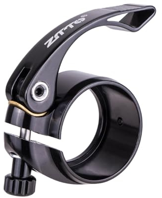 Pegciuho Sattelstützenklemme Aus Aluminiumlegierung für 48 Mm Sattelstützen, SCHWARZ