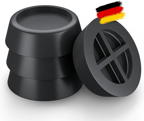 VIBIRIT Amortiguador de Vibraciones para Lavadora y Secadora Lavadora Pies Pad Almohadilla de Goma antivibración de bajo Ruido para