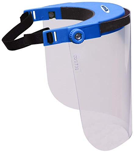 Visiera protettiva azzurra in policarbonato confezione da 10 pezzi