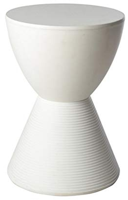 ZXCASDF Kunststoff Lagerung Fußraste Hocker Dressing Polster Vanity Stuhl Runde Ottoman Mit Gewinde Kunststoff Beine Für Heim Wohnzimmer Schlafzimmer,Weiß