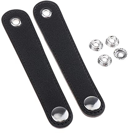 Sharplace Balghalter Riemen Akkordeon Balg Ersatzteile Riemen, Schwarz, Mittenabstand 11,4 cm