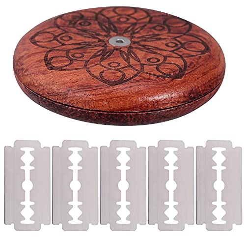 HEMOTON Bäckermesser Baguettemesser Teigmesser Rundbrotmesser Edelstahl Brot Ritzmesser Mit 5 Brotklinge Brot Cutter Messer Brot Scoring Cutter Zum Einschneiden