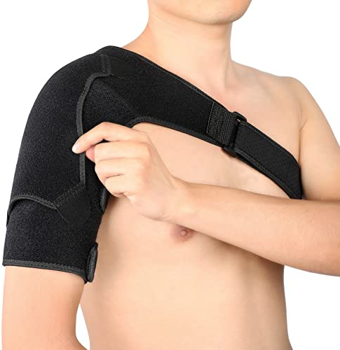 Orthèse D'épaule pour Homme Femme, Attelle épaule à Bandage Réglable, Soutien D'épaule, Manchon de Compression Respirant pour épaule Gelée, Manchette des Rotateurs Déchirée, Articulation AC Disloquée