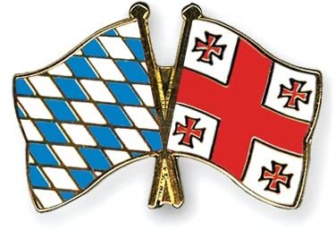 Bayern-Georgien Freundschafts Pin | Oktoberfest Pin Anstecker Bayern