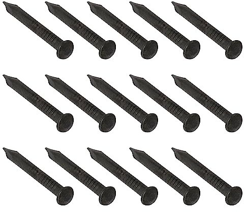 QUARKZMAN 1 pouce Longueur Carbone Acier Pointe Pointe Mur Ciment Clous x 200pcs Manufacturer main Quincaillerie Attaches Mini Clous pour Construction, Menuiserie Ciment Murs Noir
