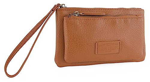 Lois - Bolso Mano Mujer Elegante Estilo Moderno Casual Para Ocio - Bolso De Mano De Mujer Pequeño Versátil para Uso Diario y Eventos, Marron
