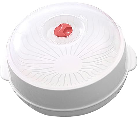 Kichvoe Mikrowellen-dampfgarer Runde Dampfschale Für Schnelles Und Gesundes Kochen Für Fisch Gemüse Brötchen -frei Und Leicht Zu Reinigen Für Küche