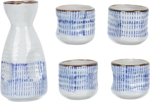 Vajilla creativa, 1 juego de sake, juego de café y taza, juego de regalo, juego de platos de cerámica, juego de utensilios coreanos, taza de té chino, botella de sake tradicional, taza de sake de porc