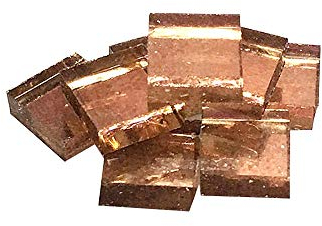 Mosaiksteine,mosaiksteine zum basteln 100g Multicolors Glas Mosaik Fliesenspiegel Keramik Mosaikfliesen DIY Wand Handwerk Kunsthandwerk Herstellen dekoratives Material (Color : Red copper 1x1cm)