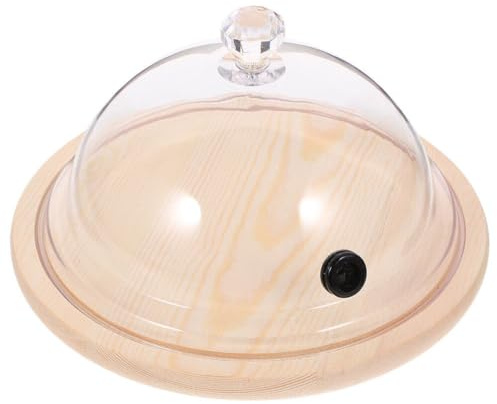 IMIKEYA Räucherglocke Kuppelabdeckung 26 cm Deckel Teesieb Glocke Glasglocke Kuchen Brot Display-Abdeckung Für Raucher Räucheraufguss Teller Schüsseln Und Gläser Transparent