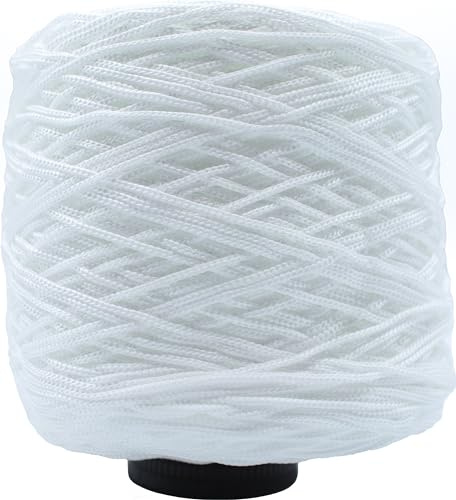 Cordino Thai 500 gr 100% polipropilene borsa uncinetto uncinetto 3,5/4 VARI COLORI lurex glitter (0 BIANCO)
