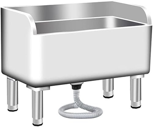 Kommerzieller Bodenwischer, Edelstahl-Mopp-Service-Waschbecken, Mehrzweck-Wanne, Mopp-Eimer, Waschküche, Slop Spüle für Küche/Restaurant/Geschäft/Garagen