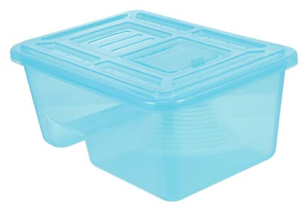 Yardwe Mangiatoia per Tartarughe Vasca per Rettili Scatola per Animali Domestici in Plastica Sicura e Durevole Adatta per Tartarughe e Lucertole
