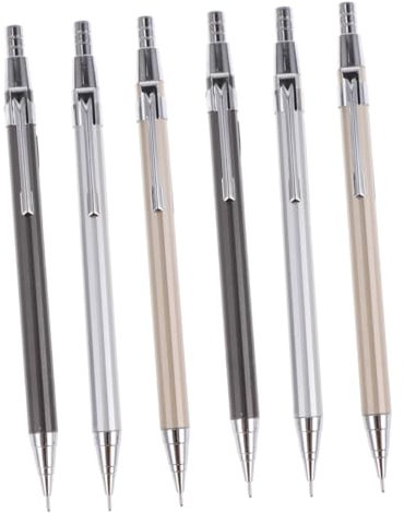 NUOBESTY 6 Stück 0 7 Mm Automatische Bleistiftminen Ersatzbleistift Glattes Gleichmäßiges Schreiben Bruchfest Schulbedarf Zufällige Farbe