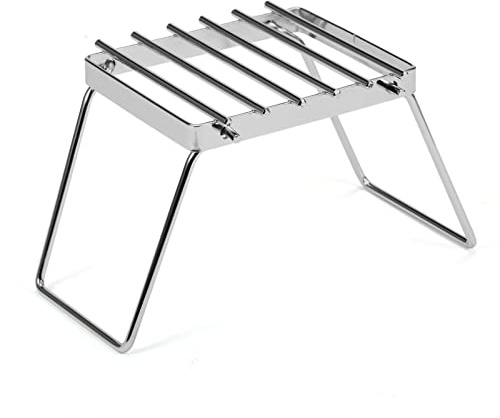 Disposable Bbq Stand, Campfire Grill Camping Grill Rack Heat Resistant Foldable Fire Stand Grill For Camping, Fine Mesh Design with Carrying Bag For Camping Picnic Terrace Garden