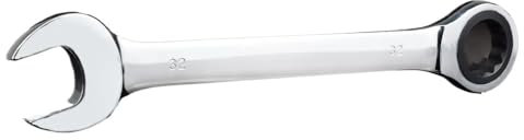 LOYKZCT Set di chiavi, chiave inglese 1 pz 24mm 25mm 27mm 30mm 32mm Chiave a cricchetto a doppia testa fissa Chiavi combinate Set di chiavi universali (Colore : 30mm)(30mm)