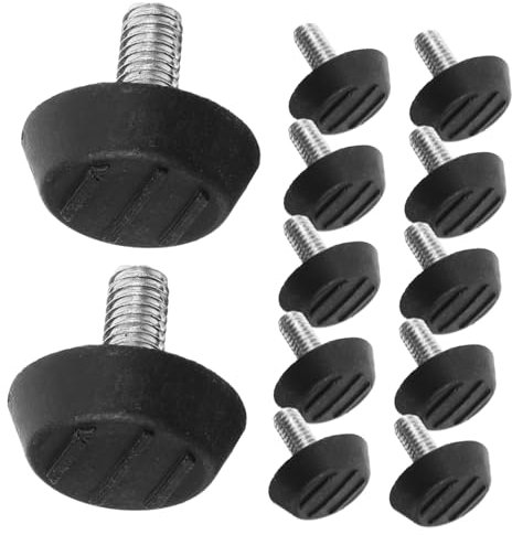 Pieds Réglables pour Meubles M16x15, Lot de 100, Noir